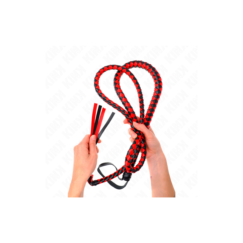 Fouet rouge long serpent 210 cm Kink