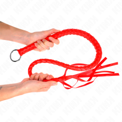 Fouet rouge structuré 65 cm Kink