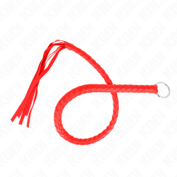 Fouet rouge structuré 65 cm Kink