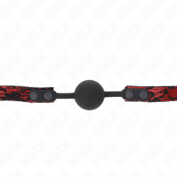Bâillon boule en silicone Scandale Kink