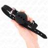 Bâillon boule noire en silicone kink