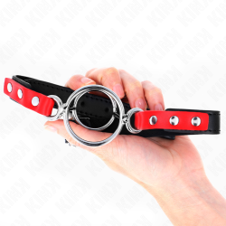 Bâillon avec 2 anneaux en métal Kink