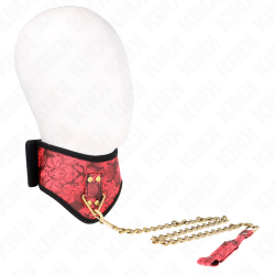 Collier Scandale avec dentelle et laisse Kink