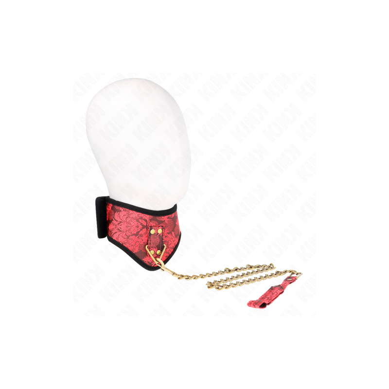 Collier Scandale avec dentelle et laisse Kink