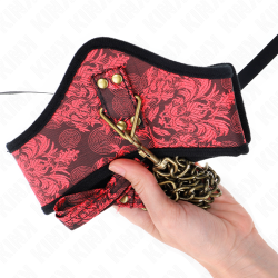 Collier Scandale avec dentelle et laisse Kink