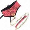 Collier Scandale avec dentelle et laisse Kink