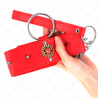 Collier rouge avec diamant et laisse Kink