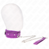 Collier violet avec laisse Kink