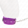 Collier violet avec laisse Kink