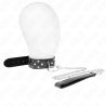 Collier noir à rivets avec laisse Kink