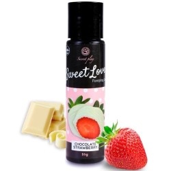 Lubrifiant Chocolat fraise Sweet Love