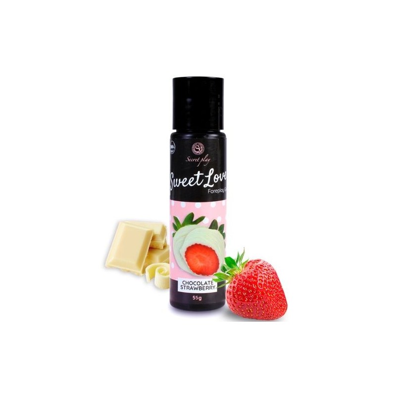 Lubrifiant Chocolat fraise Sweet Love