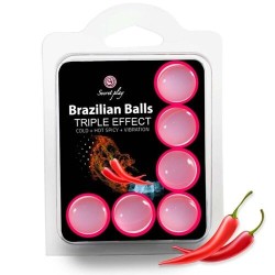 6 boules brésiliennes Triple effet Secret Effet