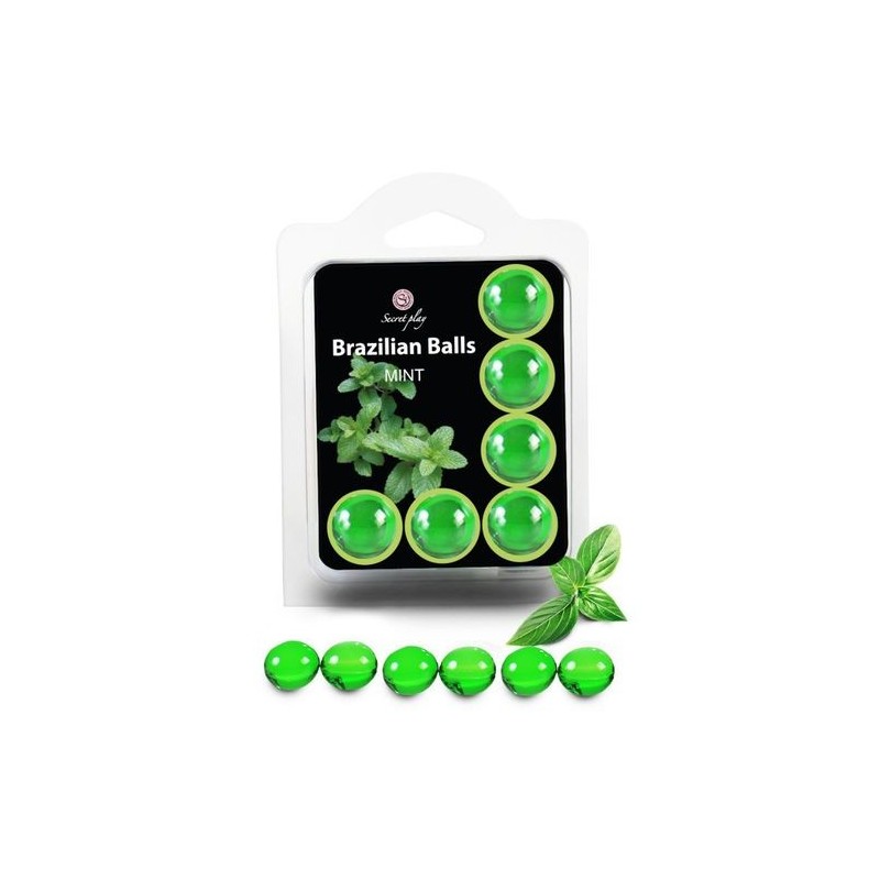Set de 6 boules brésiliennes menthe