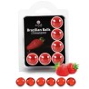 6 boules brésiliennes fraise Secret Play