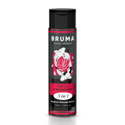 Huile massage Premium chauffant Fraise Bruma
