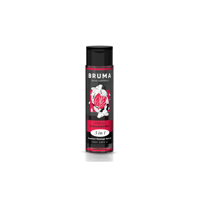 Huile massage Premium chauffant Fraise Bruma