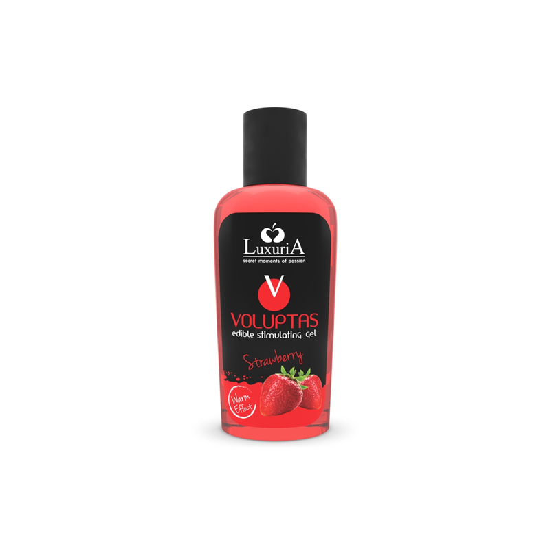 Gel comestible massage fraise Luxuria