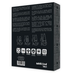 Plug anal kit 4 pièces noir Addicted Toys