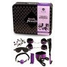 Set 8pcs mauve-noir BDSM SecretPlay