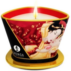 Bougie de massage fraise et cava Shunga