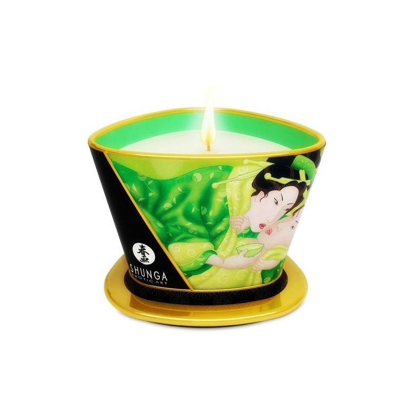Bougie de massage thé vert Shunga