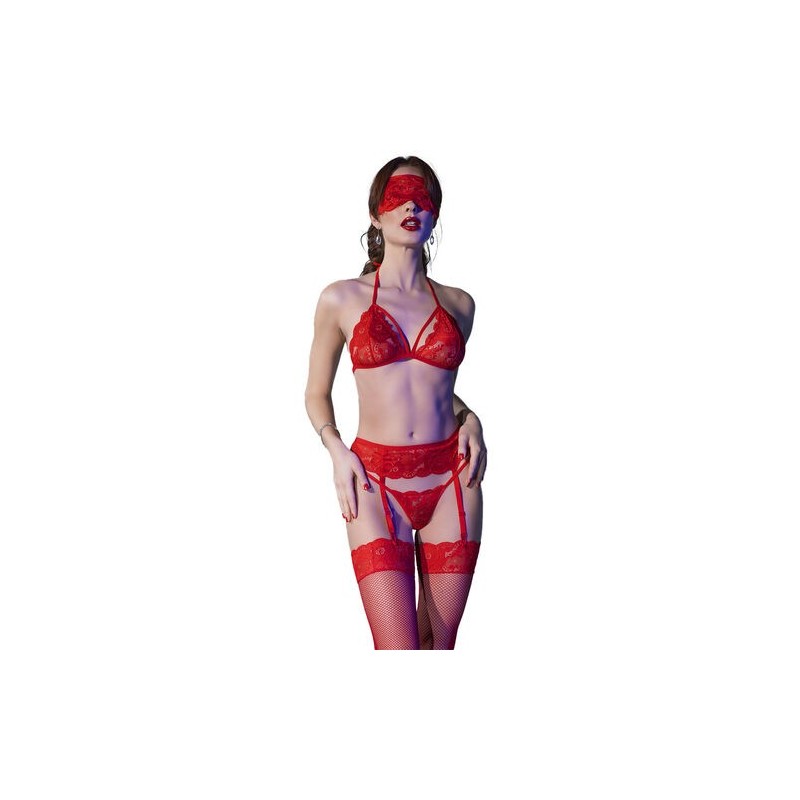 Ensemble rouge 4 pièces Chilirose
