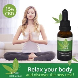 Huile relaxante  Cibidil de CBD 15%