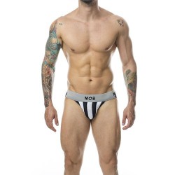 Jockstrap rayures noir blanc MOB