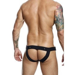 Jockstrap cockring noir Dngeon MOB