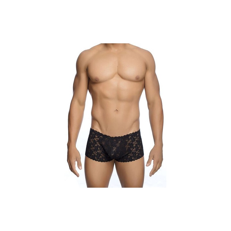Boxer noir en dentelle MOB
