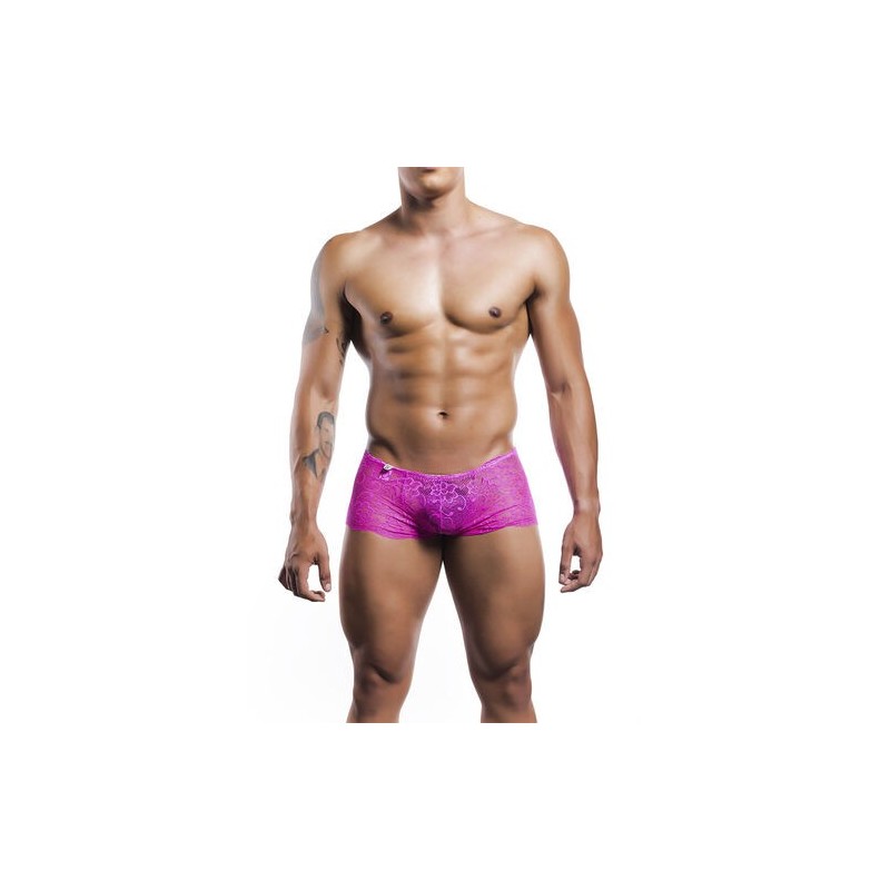 Boxer rose en dentelle MOB