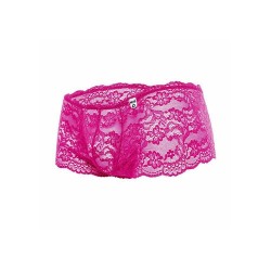 Boxer rose en dentelle MOB