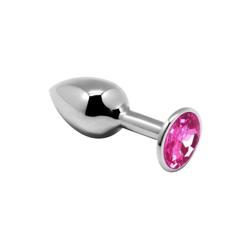 Plug anal de luxe métal cristal rose Alive