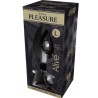 Plug anal de luxe métal cristal noir Alive