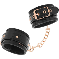 Menottes Chevilles Premium Doublées Black Edition Begme