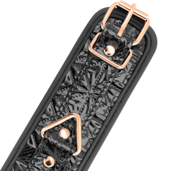Menottes Chevilles Premium Doublées Black Edition Begme