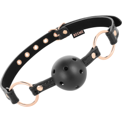 Bâillon en cuir végétalien Black Edition Begme