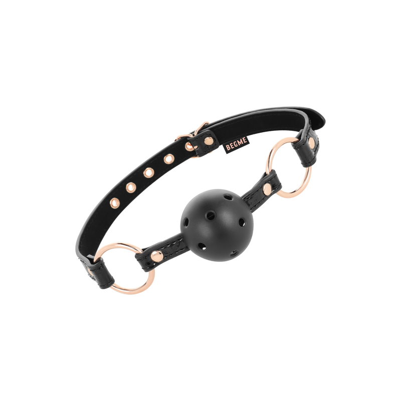 Bâillon en cuir végétalien Black Edition Begme