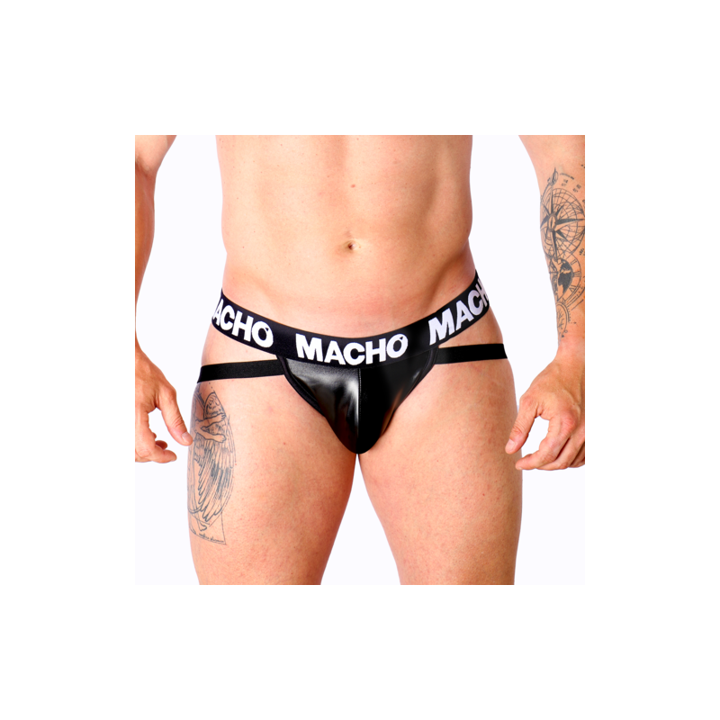 Jockstrap cuir MX25NC blanc Macho