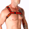 Harnais roman noir rouge Macho