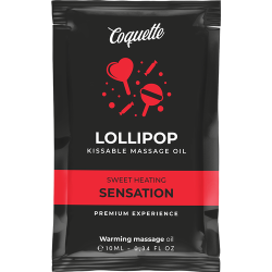 Huile massage Lolipop Kissable chauffant doses Coquette
