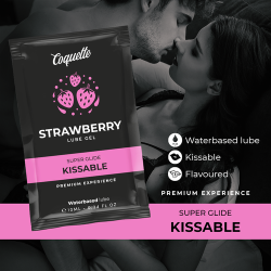 Lubrifiant fraise kissable doses Coquette Chic