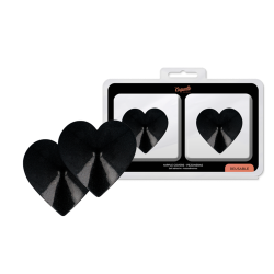 Cache tétons coeur noirs Coquette Chic