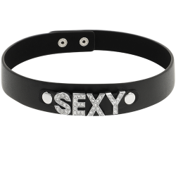Collier ras de cou noir Sexy Coquette Chic