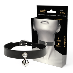 Collier ras de cou noir grelot Coquette Chic