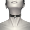 Collier ras de cou noir grelot Coquette Chic