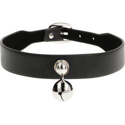 Collier ras de cou noir grelot Coquette Chic