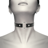 Collier ras de cou noir anneau Coquette Chic