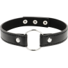 Collier ras de cou noir anneau Coquette Chic
